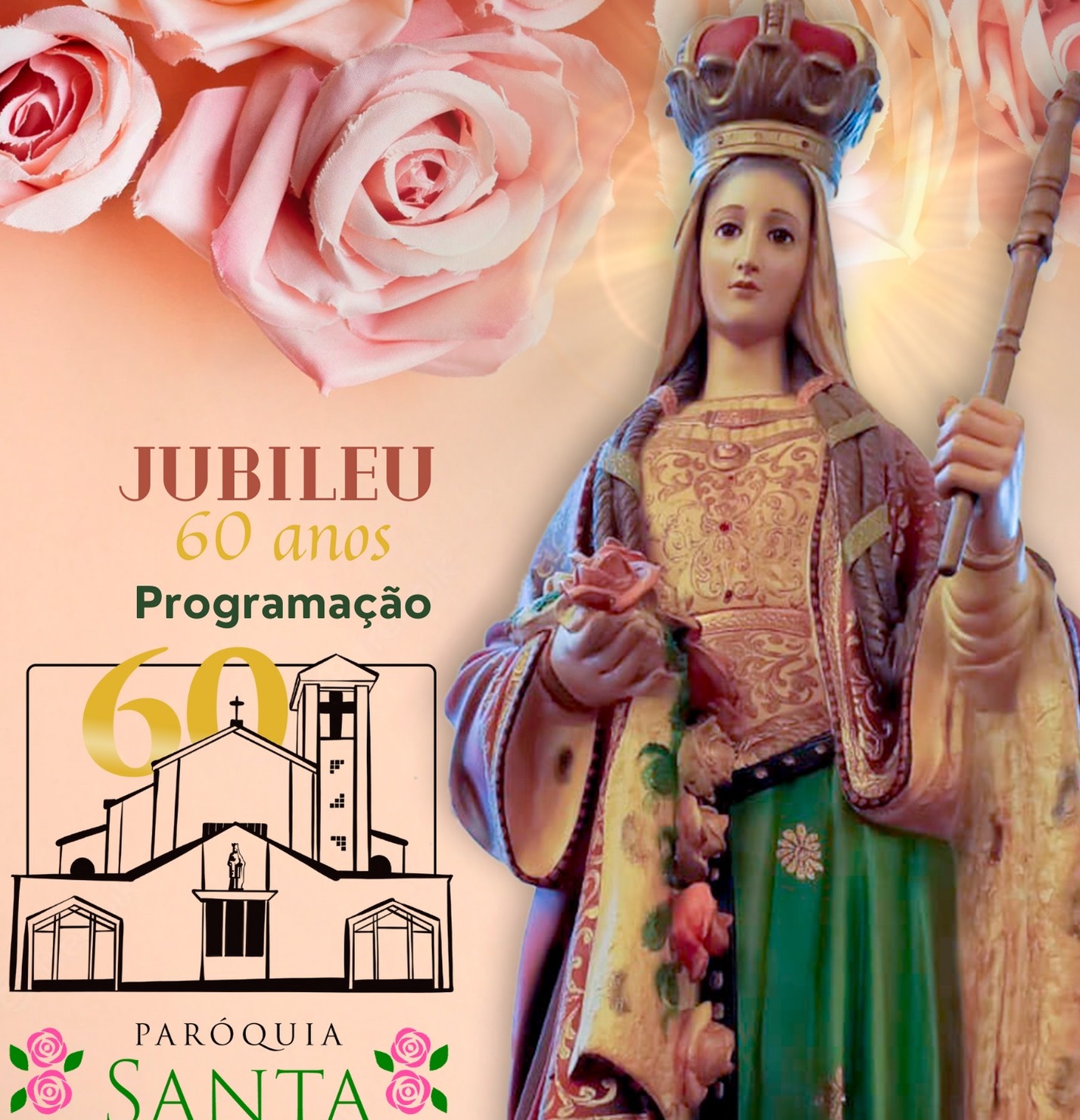 Paróquia Santa Isabel festeja seus 60 anos separado dos 70 anos de Barão