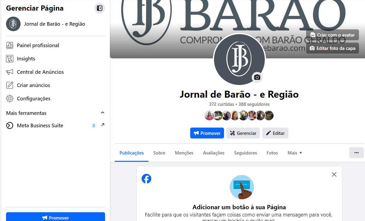 Jornal perdeu página do Facebook mas já criou nova