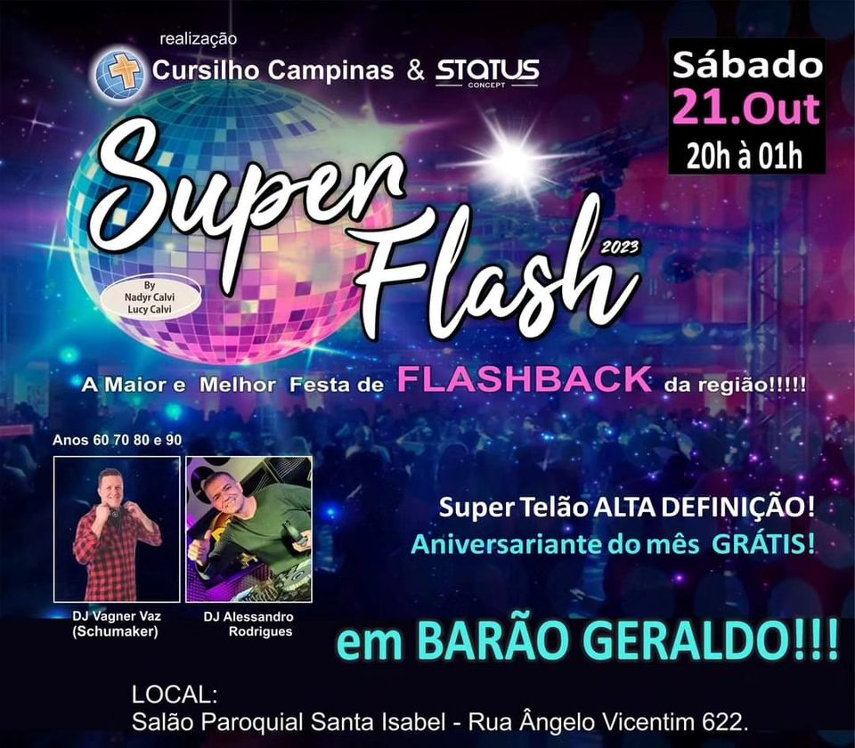 Barão teve seu primeiro  baile  “flash back” em  21/10 no Salão de Sta. Isabel