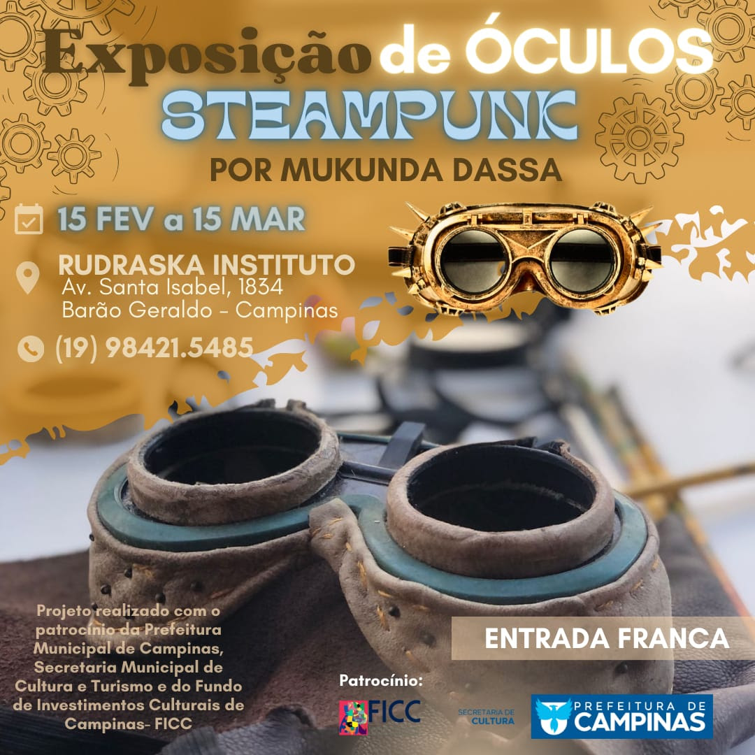 Instituto Cultural Rudraska abre sua primeira  exposição “Steampunk”